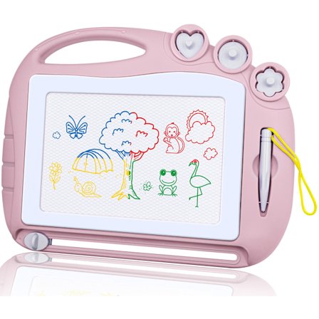 Magnetisk tegnebrett i reiseformat, slettelig skisseblokk, skriveunderlag, reisespill for barn i bil, tidlig utdanningsleker for ferdigheter