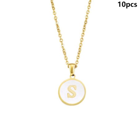 Inledande bokstavshalsband Alfabetsmycken S S