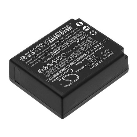 Battery for Battery for Panasonic Lumix DMC-TZ1, 3.7V 1000mAh