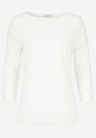 Cellbes of Sweden - Jerseytop i økologisk bomuld i hvid til damer i størrelse 42/44