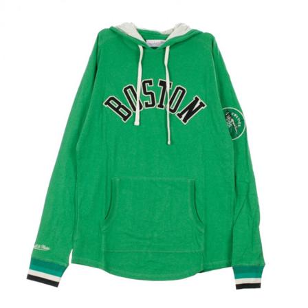 Mitchell & Ness, Hooded Sweatshirt NBA Lightweight Hoody Boscel Groen, Heren, Maat:S