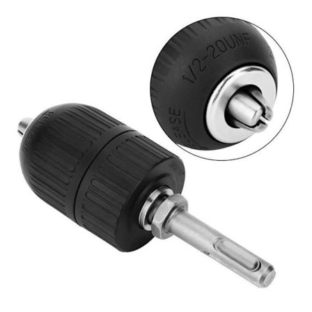 Chuck, konverter, chuck, drill, bor, dreiebenk, nøkkelfri, kapasitans, 2-13mm med tilbehør for