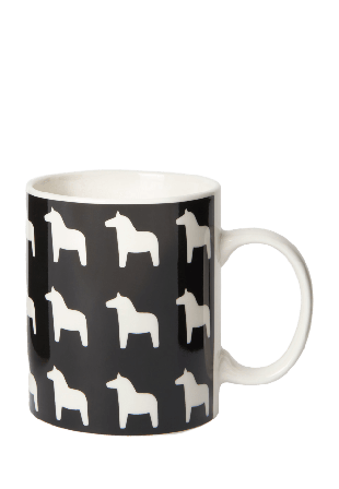 Åhléns Home Mugg DALAHÄST Muggar & koppar Svart ONESIZE