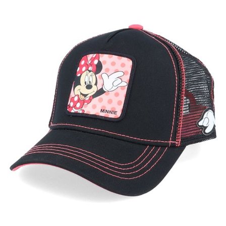 Capslab - Svart trucker Keps - Disney Minnie Mouse Black/Pink Trucker @ Hatstore