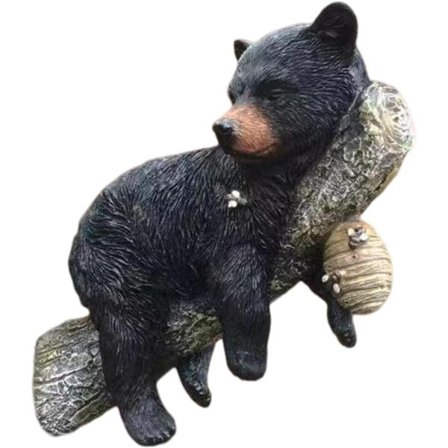 Bjørnefigurer Hjemmedekor, Bjørnedekor Unge Henger Ut i Tre, B