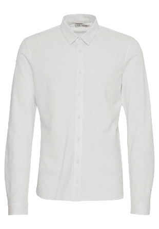 Casual Friday Cfarthur Jersey Piquet Shirt Skjortor Herr Vit XL