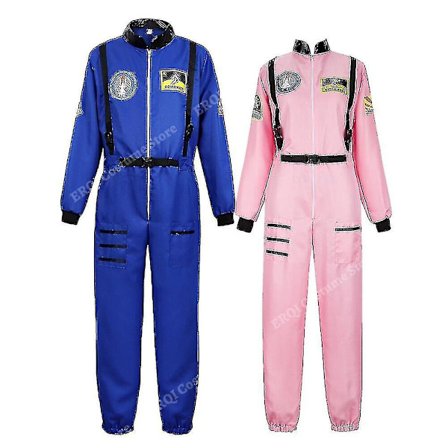 Astronaut Kostyme Romdrakt For Voksen Cosplay Kostymer Glidelås Halloween Kostyme Par Fly Dress Plus Size Uniform -a Orange for Kvinner Z