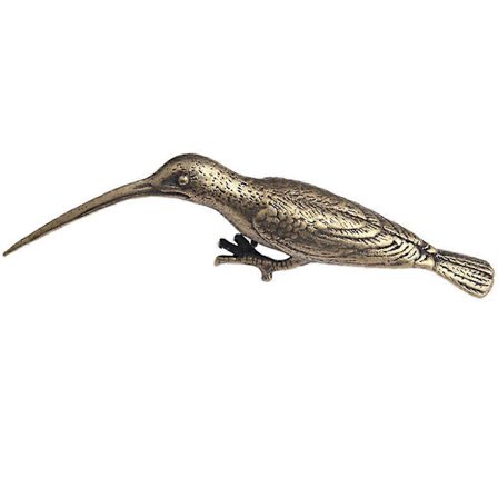 Vintage Messing Dyrestatue Messing Spætte Figur Livagtig Miniature Fuglestatue