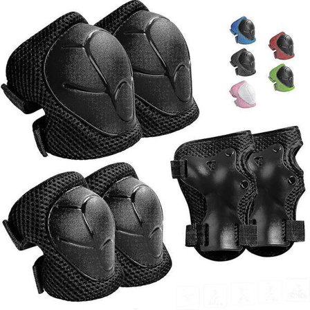 Skyddsutrustning för barn Knäskydd för barn 3-14 år Knä- och armbågsskydd för småbarn med handledsskydd 3 i 1 för skridskoåkning Cykling Rullskridskor