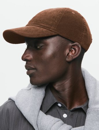 WOOD WOOD Wwlow Profile Corduroy Cap - Brown - ONE SIZE