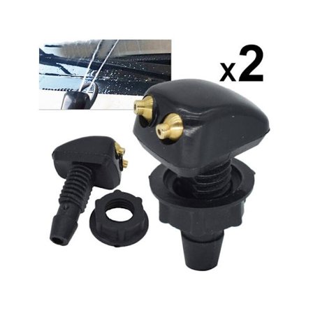 8mm normal storlek bil vindruta spolarmunstycke spray ersättning par