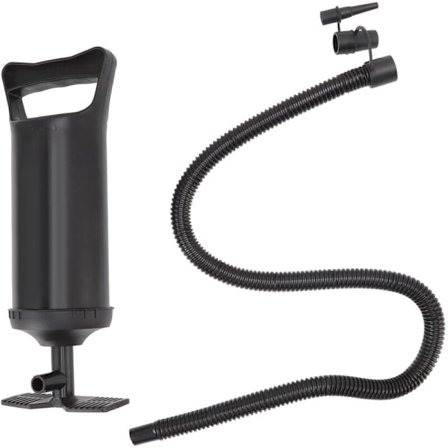 Handpump för luft, handpump för uppblåsning, flera anslutningskopplingar för luftmadrasser (liten 750CC)