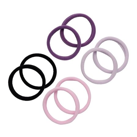 KICKS Beauty Soft Rolled Ties Purple 8-pak, Hår, Hårpynt, Hårelastikker