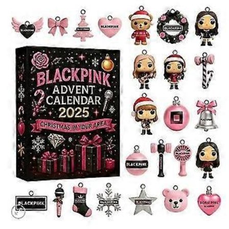 Blackpink 2025 Julekalender Blind Box Juletræsdekoration Akrylvedhæng