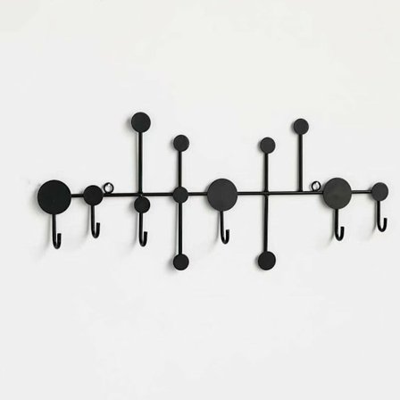 Kleskrok bak døren, smijern klesheng, veggkrok, vegg