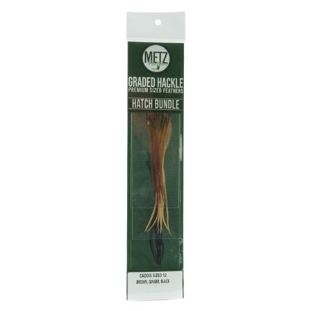 Metz Hackle Hatch Bundle 3-pcs - Caddis #12