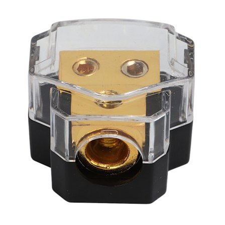 Audio Power Distribusjonsblokk 2-veis Høy Ledningsevne Amp Stereo Batteri Terminal Kontakt