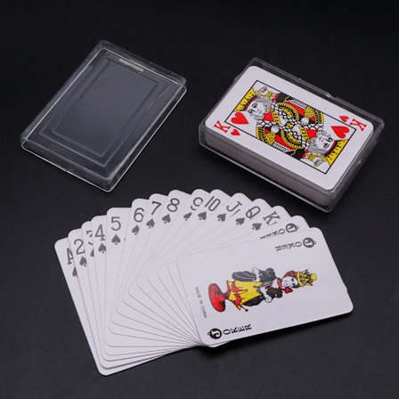 Miniatyrspill Poker Spillkort Dukkehus Mini Poker Små Spillkortstokk