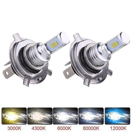 2 st H7 LED-lampor Super Bright Bildimlyktor Strålkastare 12v 24v 6000k Vit Körning Löpande LED H7-lampor För Auto Automotive -CHJR