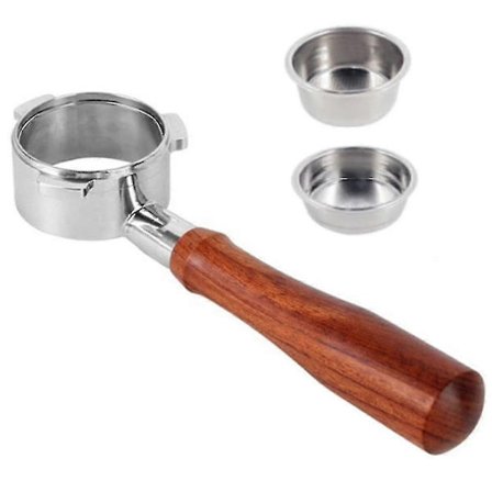 Bundløst kaffe-portafilter kompatibelt med filter 51 mm filterkurv kaffe