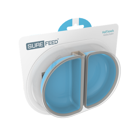 SureFeed - Halv fôrskål - Blå 2-pk - Katt - Matplass og vannfontener for katt - Fôrautomater for katt - ZOO.no