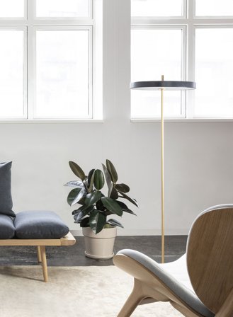 Asteria gulvlampe - antrasitt