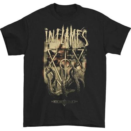 In Flames Octopus 2015 Tour T-shirt L