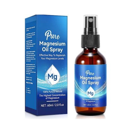 Magnesiumoliespray, ren magnesiumoliespray, 100% ren naturlig magnesiumoliespray
