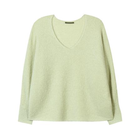Luisa Cerano, V-neck Knitwear Groen, Dames, Maat:L,Polyamide