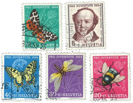 Schweiz 1954 - MICHEL 602/06 - Stemplet