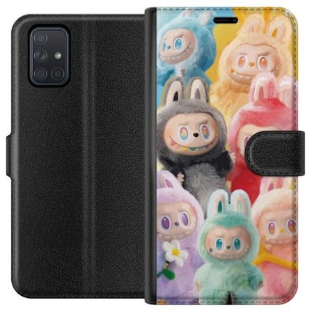 Kompatibelt Plånboksfodral till Samsung Samsung Galaxy A71 Söt monsterkanin limited edition samlarobjekt