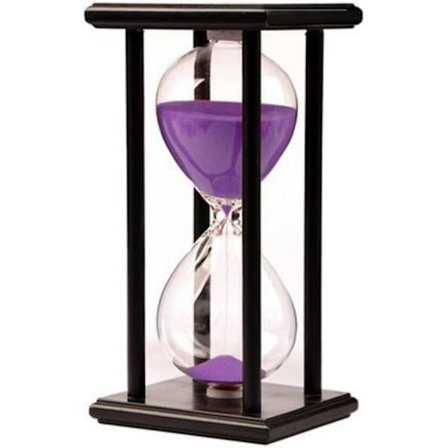 30 minutters timeglas ur 30 min hjem dekoration timeglas timer kontor ornament timeglas træ ramme timeglas timer sandglas køkken ti (FMY)