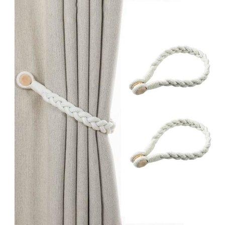 Magnetiske gardinbindere, Boho gardinkroge gardinholder blade bomuld