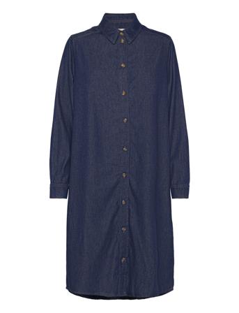 Air Denim Crissy Dress Knælang Kjole Blue Mads Nørgaard