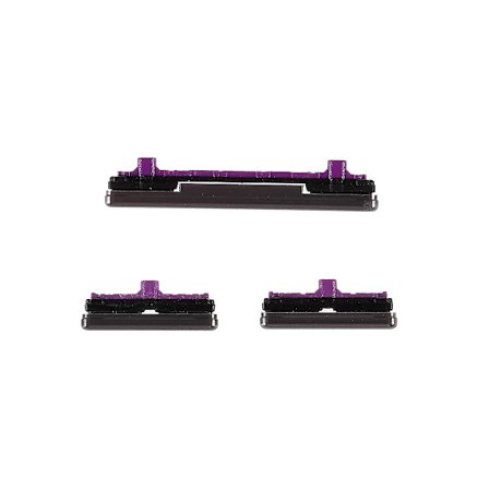 Til Samsung Galaxy S10 G973/S10 Plus G975 3 stk./sæt OEM Tænd/Sluk og Lydstyrke Sideknapper [DB]