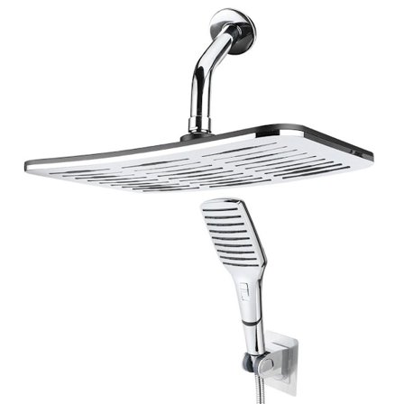 Galvaniseret ABS vægmonteret brusehoved med G1/2 gevind KLB