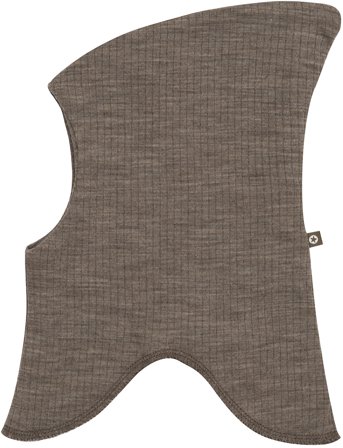 Balaclava, 2 Layers, Nature Drop Needle, Merino Wool Brown Smallstuff