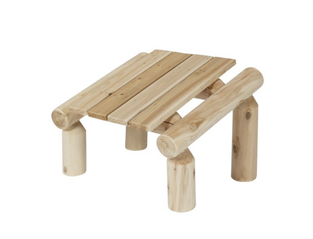 Canadian Outdoor Log Fotskammel Ottoman
