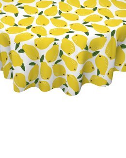 Voksdug Citron 140 cm Ø Gul - Linea