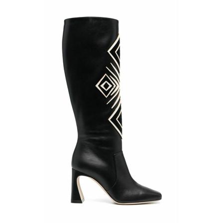 Alberta Ferretti, Over-knee Boots Zwart, Dames, Maat:36 EU