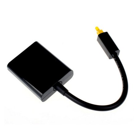 Optisk Splitter Adapter Optisk Adapter 2-vejs Splitter SPDIF 2 Ind til 1 Ud Optisk Splitter Adapter