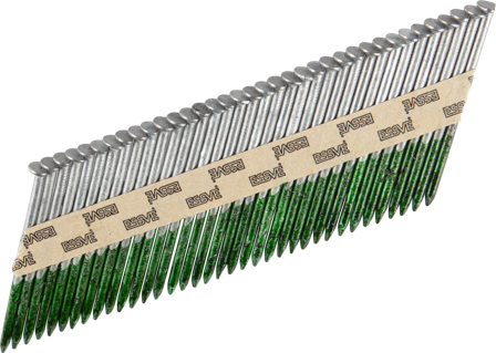 ESSVE 777902 Maskinspiker 34°, rettbåndet, glatt, varmforsinket 2,8 x 60 mm, 1800-pakning, Innfesting