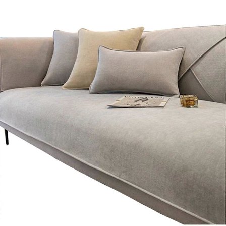 Sohvan suojus Yksivärinen sohvanpäällinen Sohvan suojapeite Vaaleanharmaa Viihtyisä muotoilu