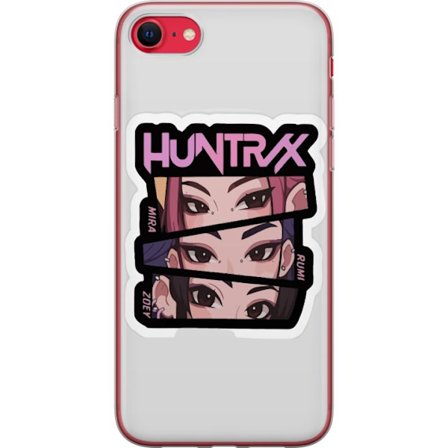 Yhteensopiva Puhelinkuori Apple iPhone 7 K-pop-inspiroitunut futuristinen tyttöryhmä neonvaloissa ja kosminen sci-fi-kohtaus