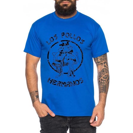 Used Look Los Pollos Heisenberg T-shirt herr Hermanos Bad Mr White Breaking -vuxen, 3xl
