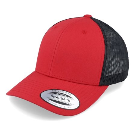 Yupoong - Rot trucker Cap - Red/Black Trucker @ Hatstore