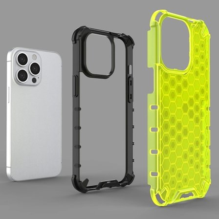 iPhone 13 Pro Mobilskal Honeycomb Armor - Svart