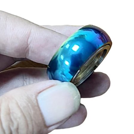 Motorsykkel Dekk Fidget Ring Morsom Stressavlastning Fingerøvelse Rustfritt Stål Spinner Ring EDC Leker Barn Voksne Gave D