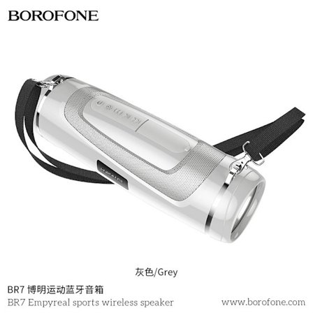 Borofone Pineapple Wind BR7 Sports Bluetooth-højttaler 5 farver blandet forsendelse udendørs subwoofer Bluetooth-højttaler