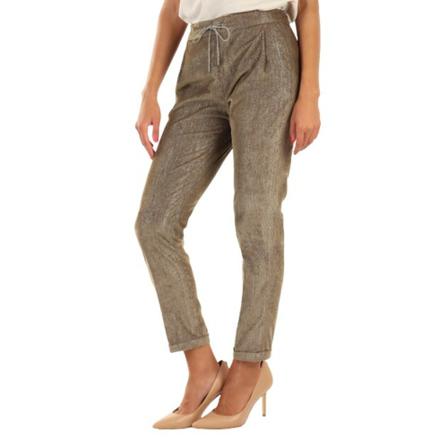 Fabiana Filippi, Tapered Trousers Bruin, Dames, Maat:M,polyester